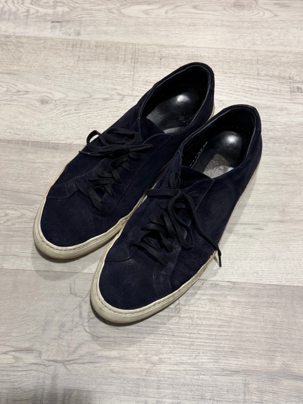 Common Projects Men's Navy Suede Low-Top Sneakers